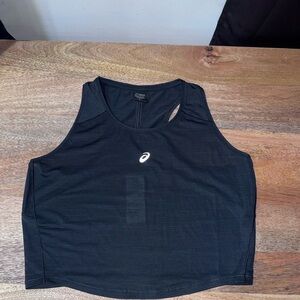 Asics Black crop tank